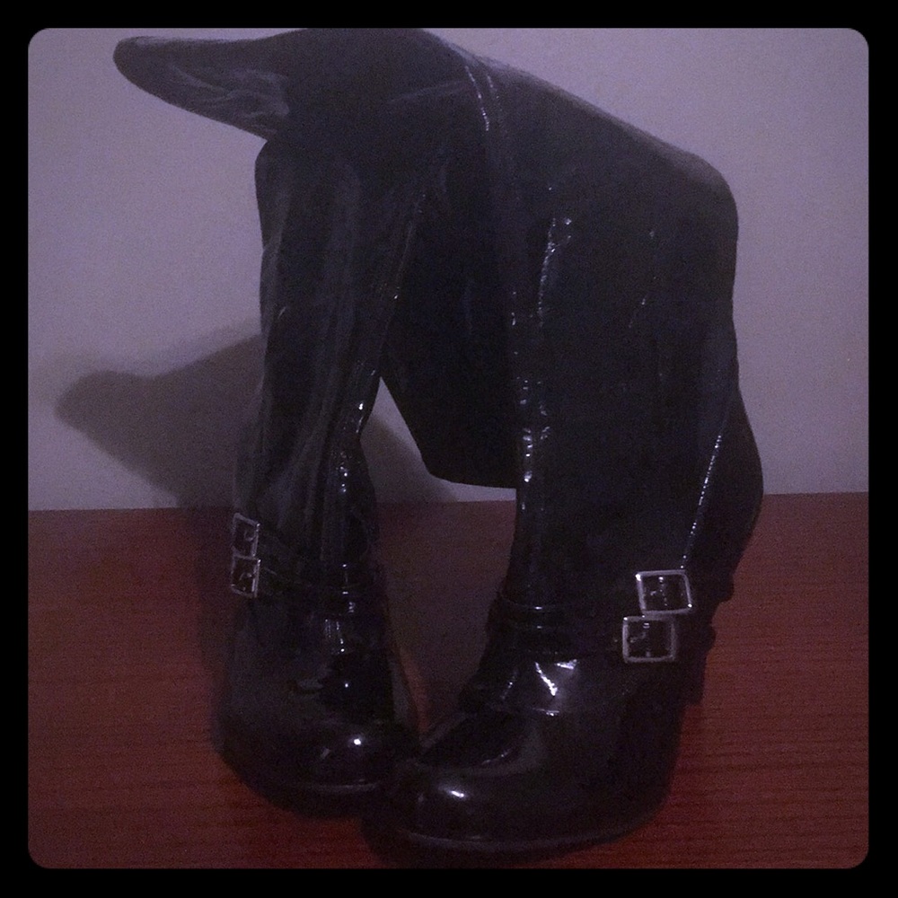BCBGirls patent leather tall boots